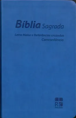 Portugiesisch, Bibel Almeida Revidiert und Korrigiert, biegsam, blau