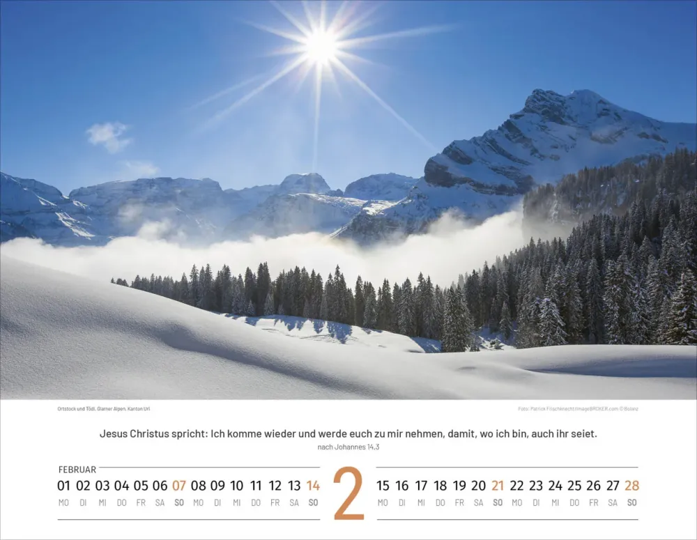 Schweizer Bildkalender - Deutsch, Wandkalender