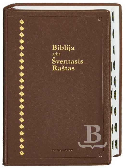 Litauisch, Bibel mit Apokryphen, Griffregister, Flexibler Einband
