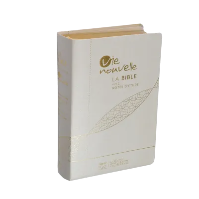 Studienbibel Vie nouvelle, Segond 21, französisch, weiß - Softcover, Leinen, Goldschnitt