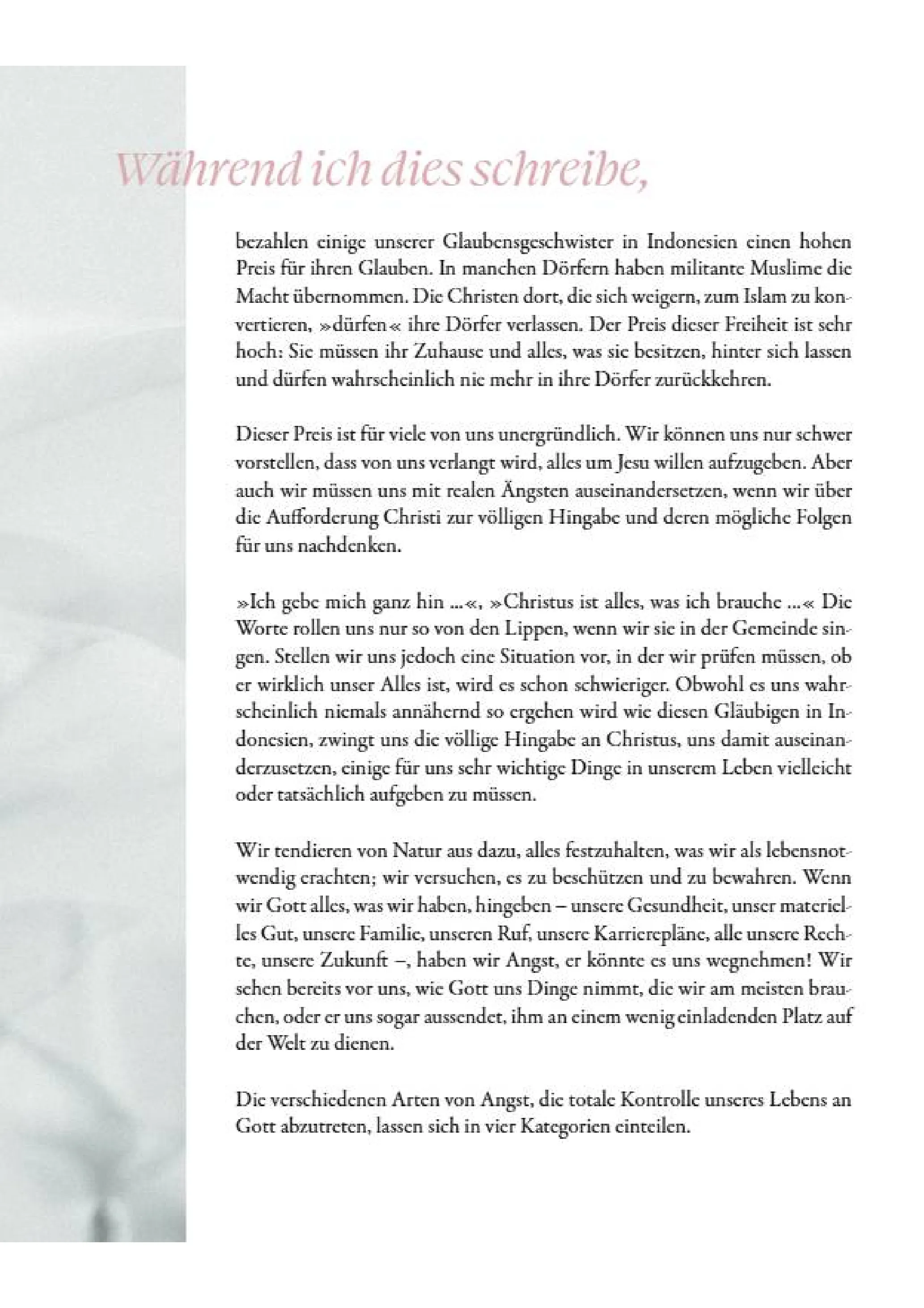 Im Angesicht der Angst - Gottes Treue erleben