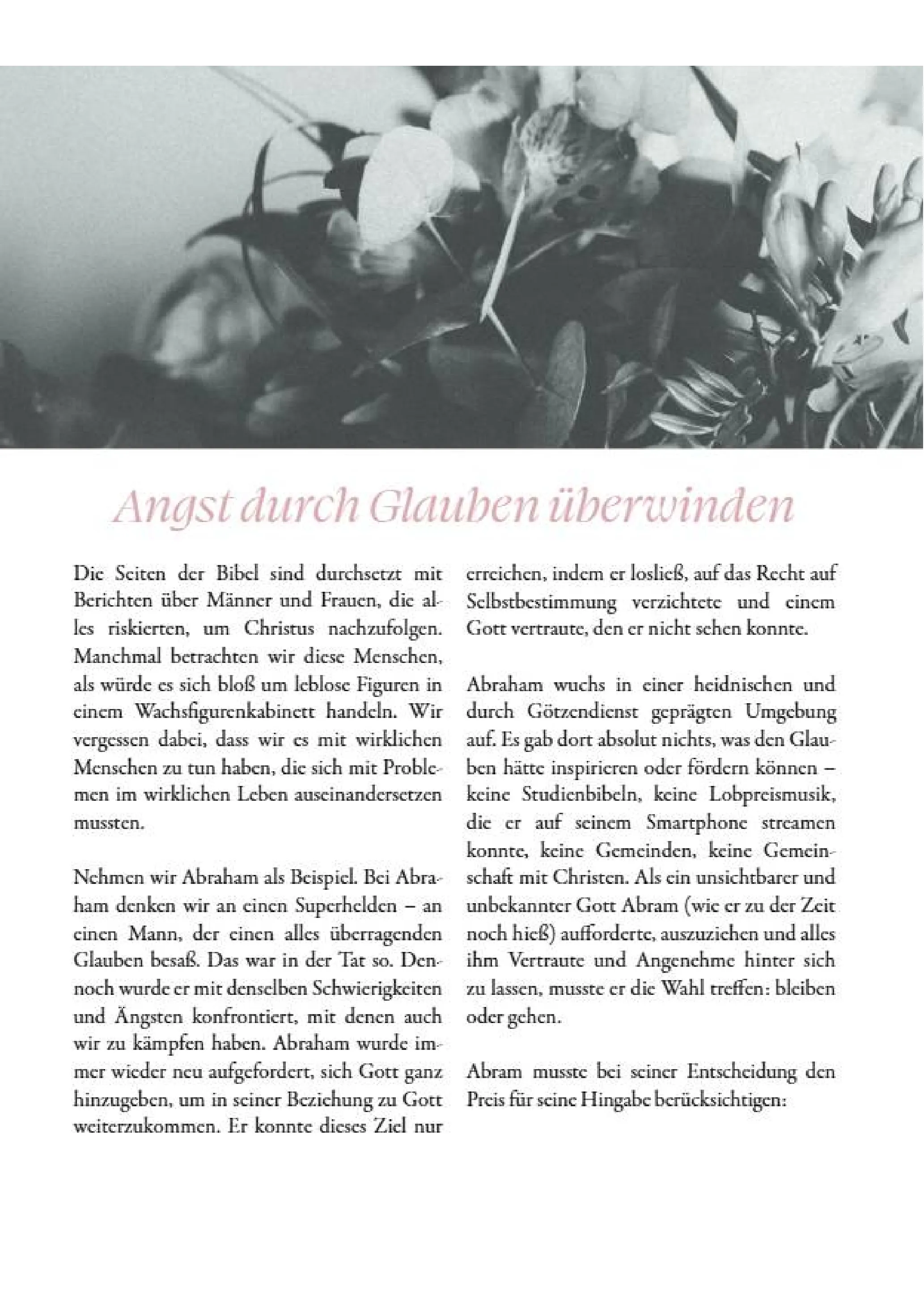 Im Angesicht der Angst - Gottes Treue erleben