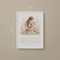 Wandbilder - Mama & Kind klein (Sprüche 31,25) - 21x30 cm