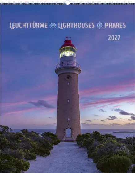 Leuchttürme, Phares, Lighthouses Dreisprachig Deutsch, Französisch, Englisch - Super-Wandkalender