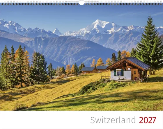 Schweizer Bildkalender - Englisch, Wandkalender