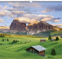Berge dreisprachig: Deutsch, Französisch, Englisch - Super-Wandkalender