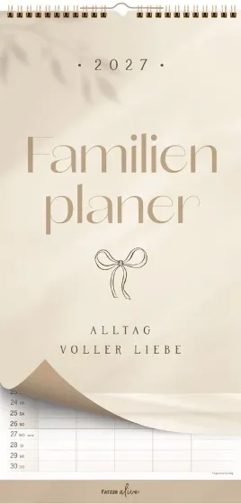 Alltag voller Liebe - Familien-Terminplaner