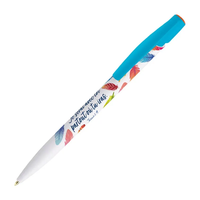Stylo "Je serai avec toi" bleu