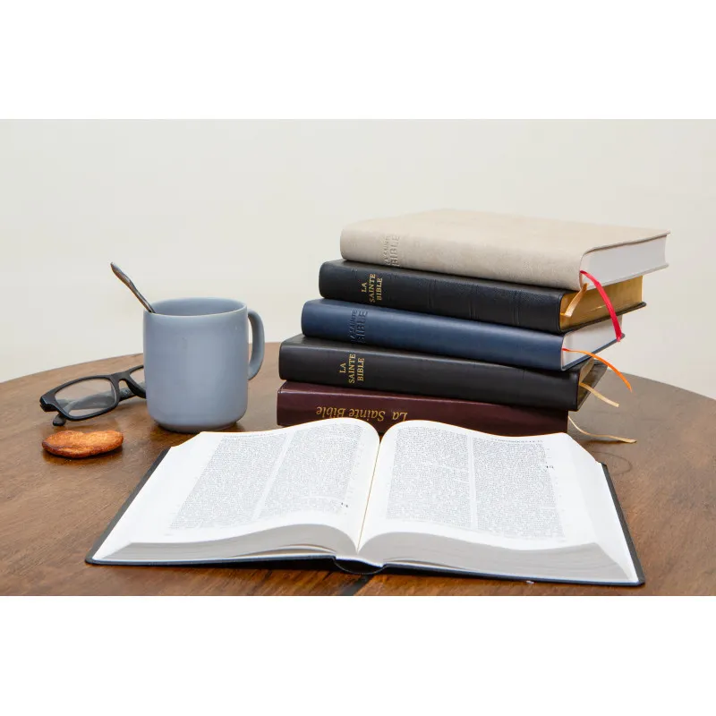 Bible Darby édition de Rolle, grand format, similicuir noir, semi-rigide