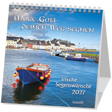 Möge Gott deinen Weg segnen - Irische Segenswünsche - Postkartenkalender