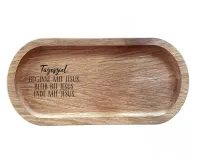 Holztablett - Tagesziel: Beginne mit Jesus