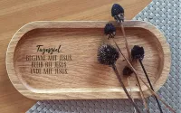 Holztablett - Tagesziel: Beginne mit Jesus