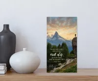 Metallschild Berg Jahreslosung 2027 - Jesaja 41,10