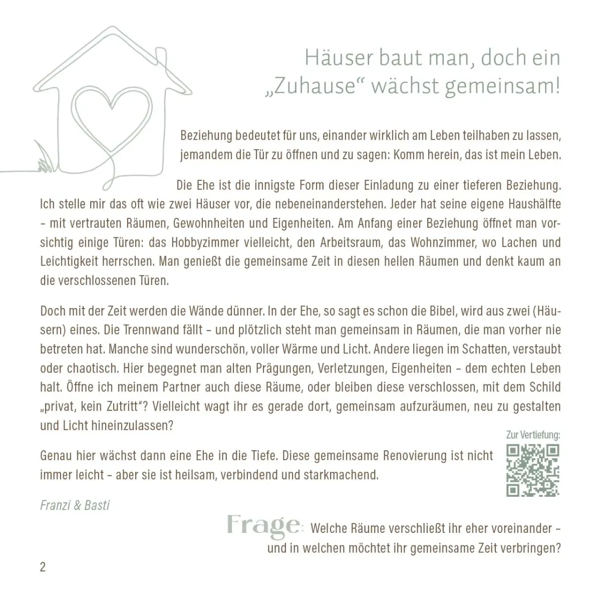 Twogether in Love - Starkes Fundament für das Leben zu Zweit - Impulskarten-box