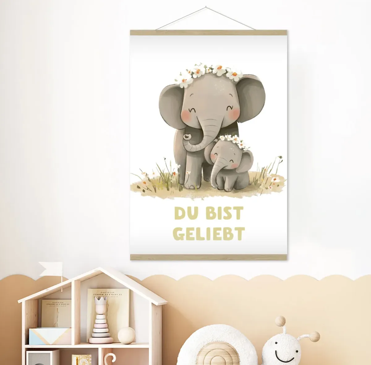 Poster Kindermotiv A3 Elefant