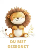 Poster Kindermotiv A4 Löwe