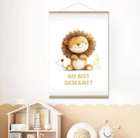 Poster Kindermotiv A3 Löwe