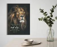 Poster Jahreslosung schwarzer Löwe A2