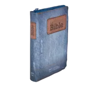 Bibel Segond 21 französisch (Premium Style) - Softcover aus Canvas mit Jeansmuster, mit...