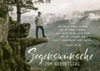 Postkarte Segenswünsche zum Geburtstag - Jesaja 54,10