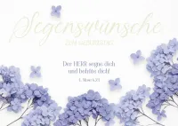Postkarte Segenswünsche zum Geburtstag - 4. Mose 6.24
