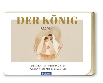 Postkartenbox Weihnachten - „Der König kommt“