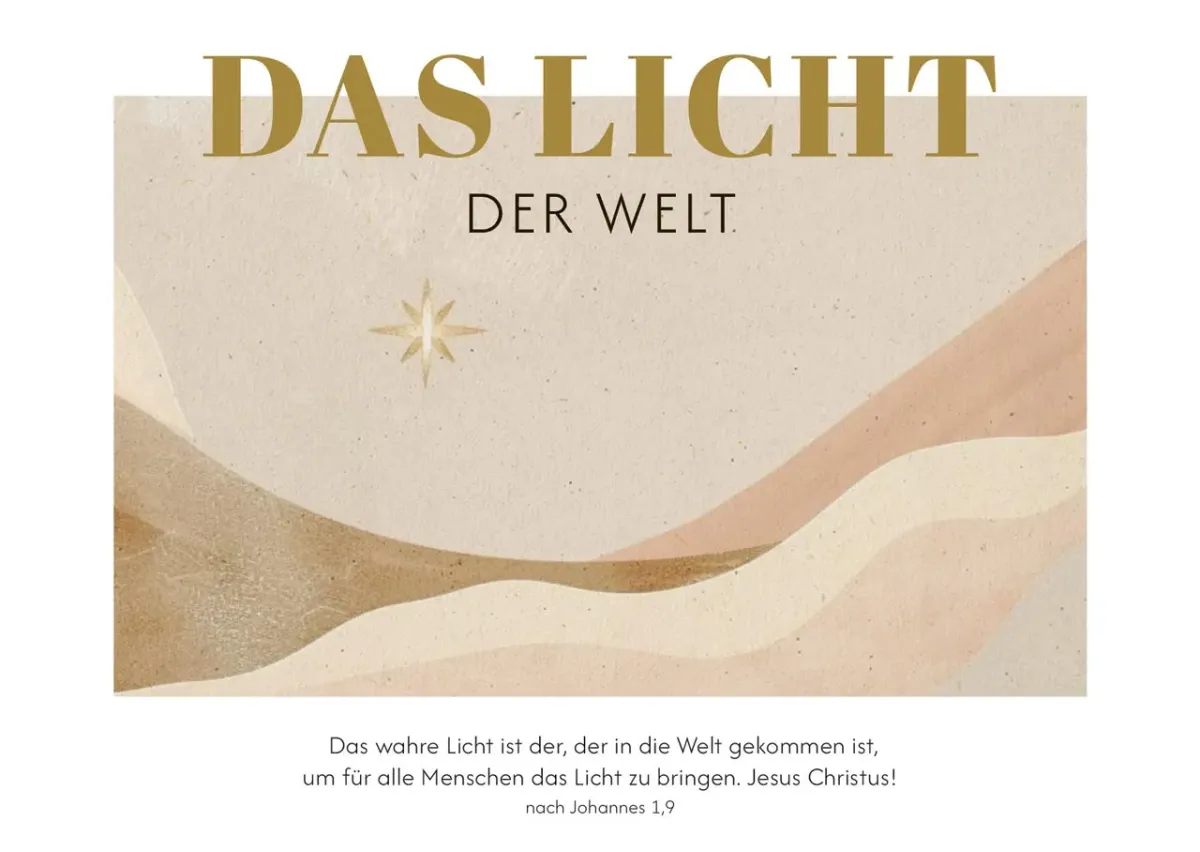 Postkartenbox Weihnachten - „Der König kommt“