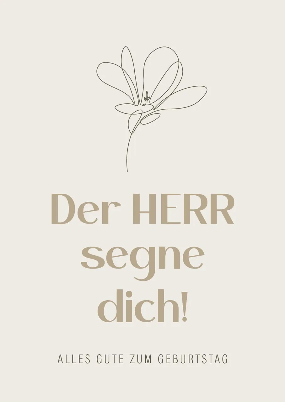 Postkarte Der Herr segne dich! - nach Psalm 121, 5.7-8