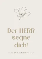 Postkarte Der Herr segne dich! - nach Psalm 121, 5.7-8