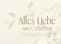 Postkarte Alles Liebe zum Geburtstag - nach Psalm 139,5