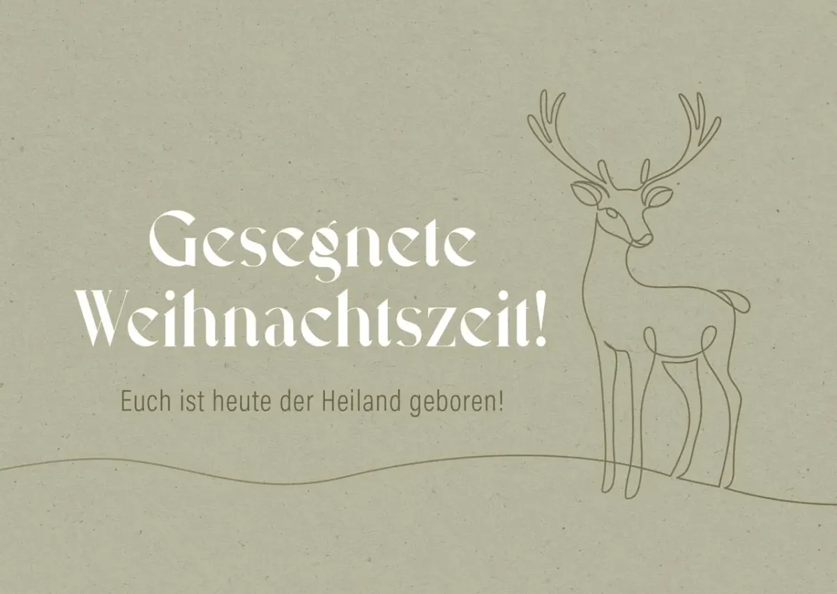 Postkarte Gesegnete Weihnachtszeit! - Lukas 2, 10-11
