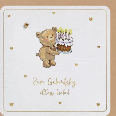 Faltkarte Zum Geburtstag alles Liebe - Psalm 40,12