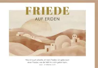 Faltkarte Friede auf Erden - Jesus in Johannes 14,27