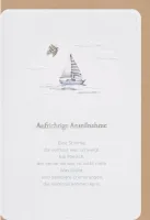 Faltkarte Trauer - Aufrichtige Anteilnahme - Psalm 34,19