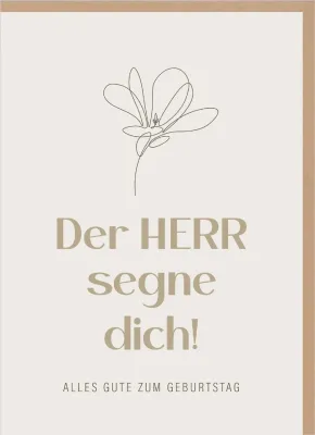 Faltkarte Der Herr segne dich! - nach Psalm 121, 5.7-8