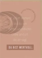 Faltkarte Du bist wertvoll