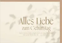 Faltkarte Alles Liebe zum Geburtstag - nach Psalm 139,5