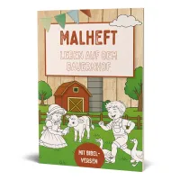 Malheft mit Bibelversen - Leben auf dem Bauernhof