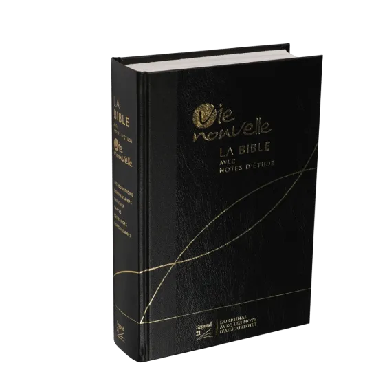 Studienbibel Vie nouvelle, Segond 21, französisch,schwarz - Hardcover Leinen und Vinyl