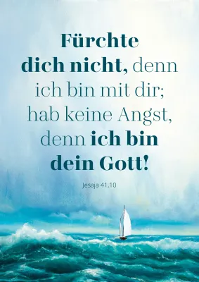 Fürchte dich nicht, denn ich bin mit dir (Poster A3) - Jahreslosung 2027