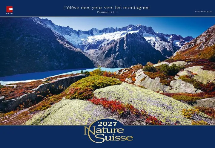 Nature suisse - calendrier mensuel grand format