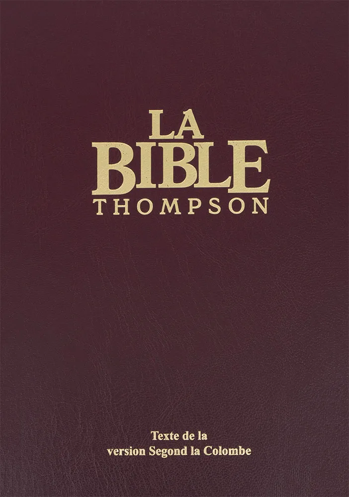 BIBEL SEGOND, THOMPSON, ROT, STUDIENBIBEL, GRIFFREGISTER