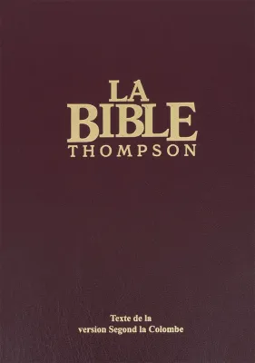 BIBEL SEGOND, THOMPSON, ROT, STUDIENBIBEL, GRIFFREGISTER