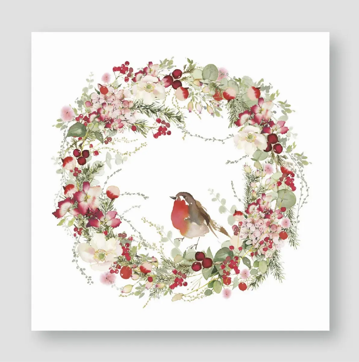 Servietten Weihnachtskranz