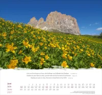 Berge dreisprachig: Deutsch, Französisch, Englisch - Super-Wandkalender