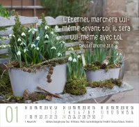 Harmonie - Mini calendrier de table