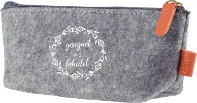 Gesegnet und behütet - Etui aus recyceltem PET-Filz