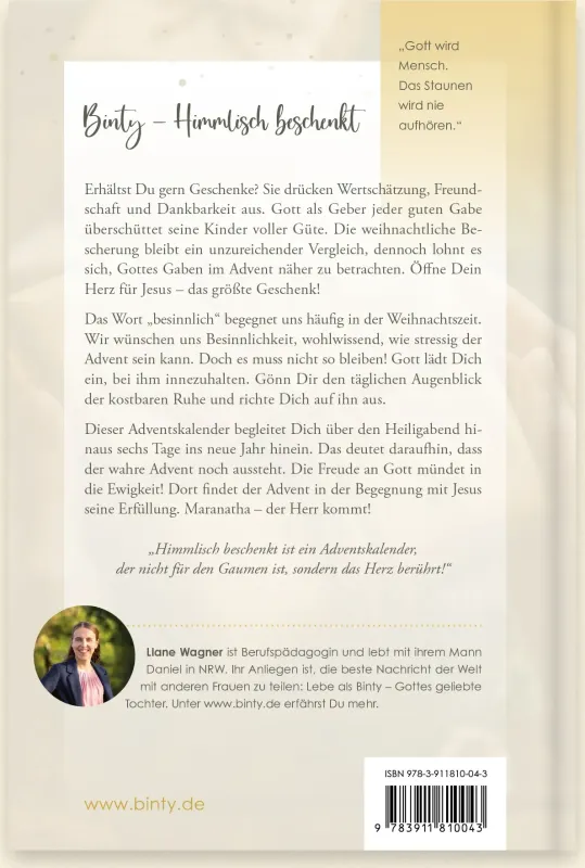 Binty - Himmlisch beschenkt - Adventskalender Buch