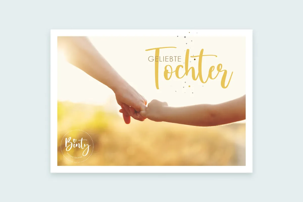 Postkarte | Geliebte Tochter