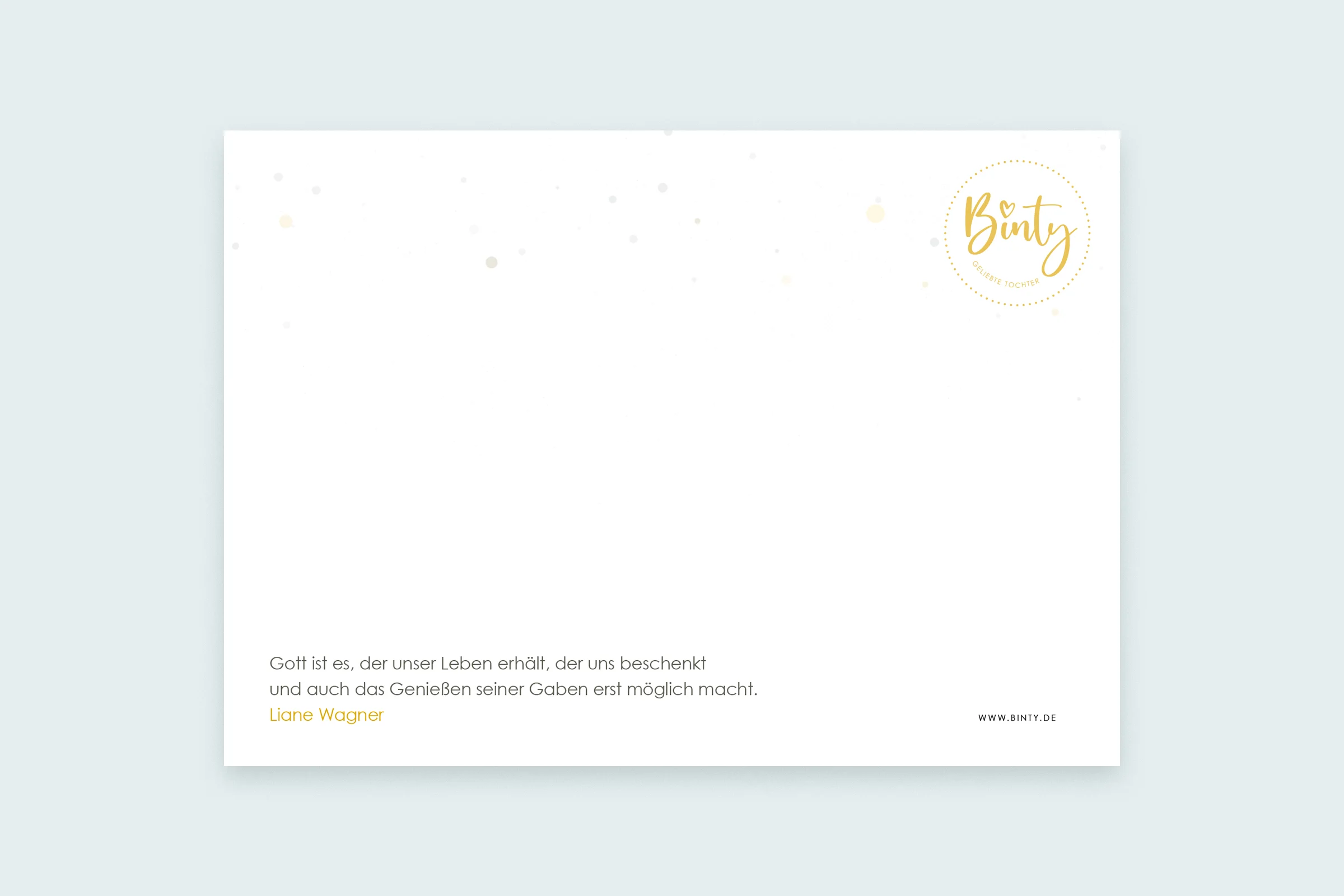 Postkarte | Danke (Motiv gelb)